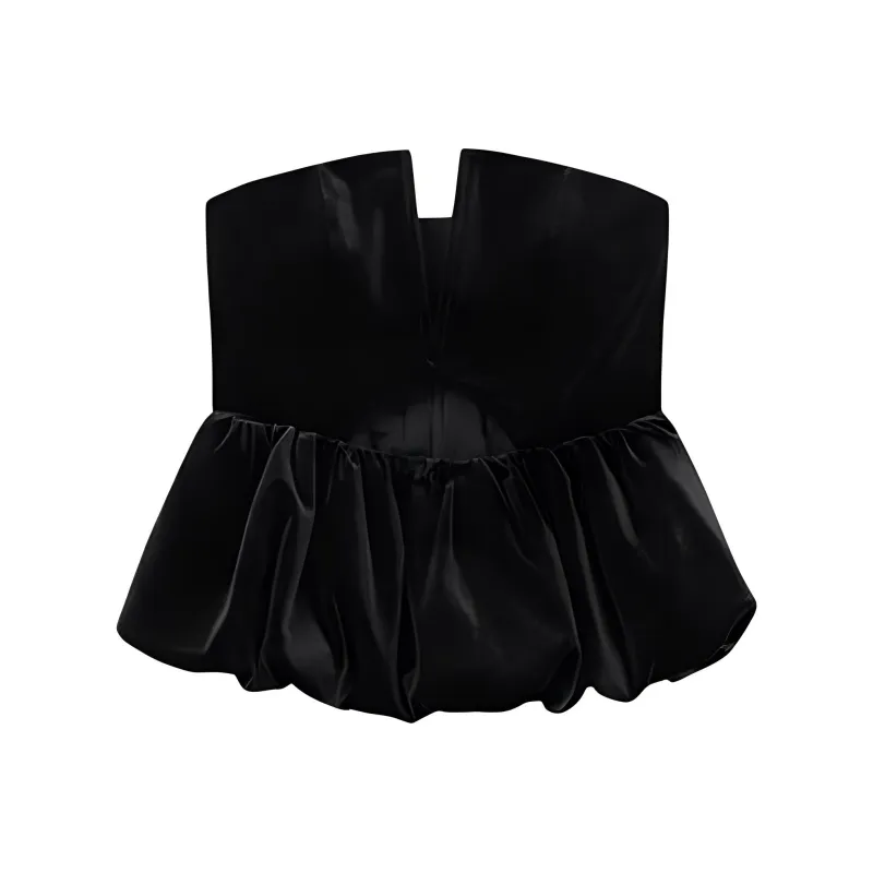 Self portrait Strapless Top Women's Classic Black-0