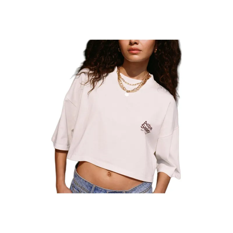 NASTY GAL T-Shirt Women's Ivory-0