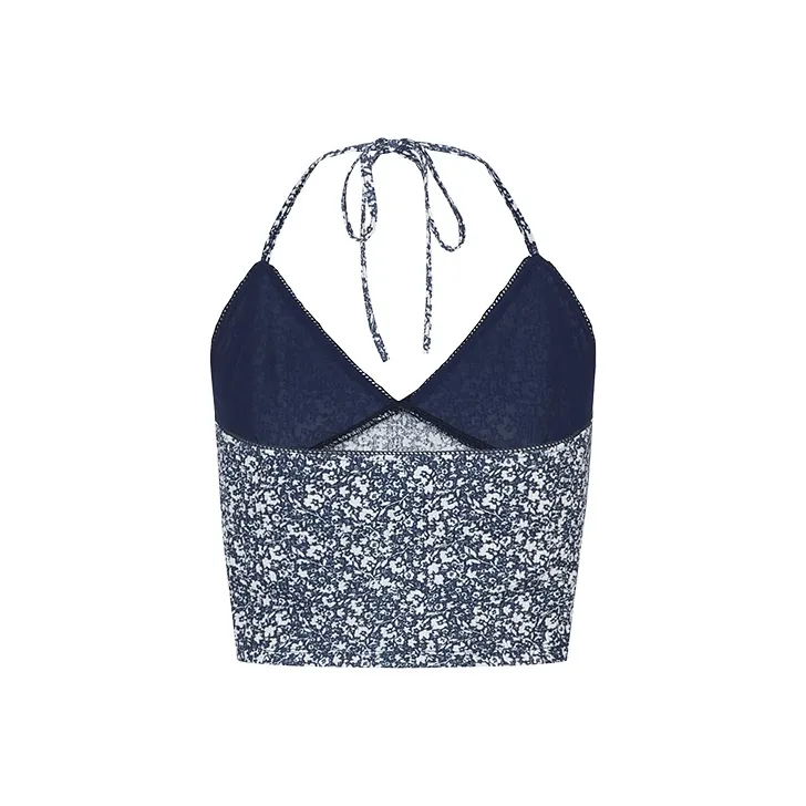 URBAN REVIVO Tank Top Women's Navy Blue-1