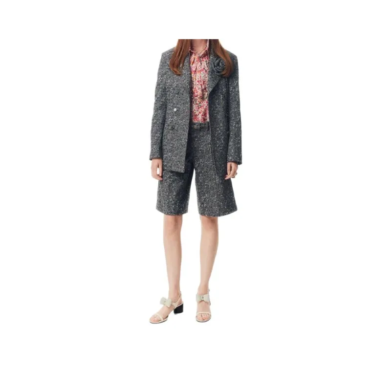CHANEL 25P Spring Summer Preview Collection Jackets Coats Women's Gray-0