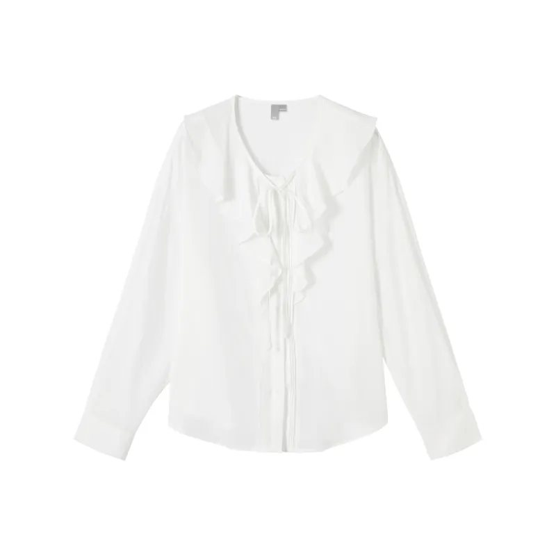 DIALOGUE Chiffon Shirts Women's-2