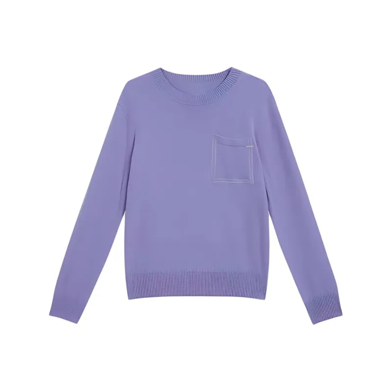 Yiner Cashmere Sweater Women's Dark Purple-0