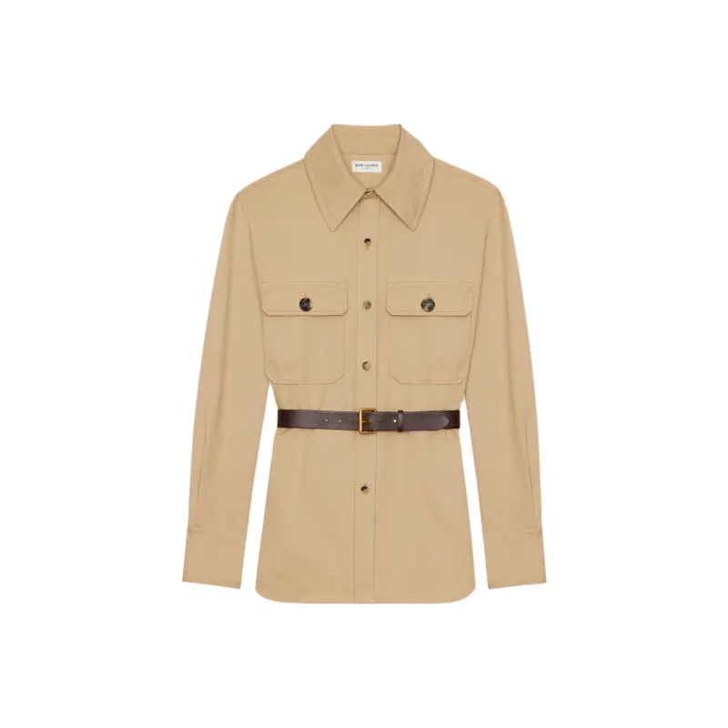 SAINT LAURENT Straight point Collar Shirt-0