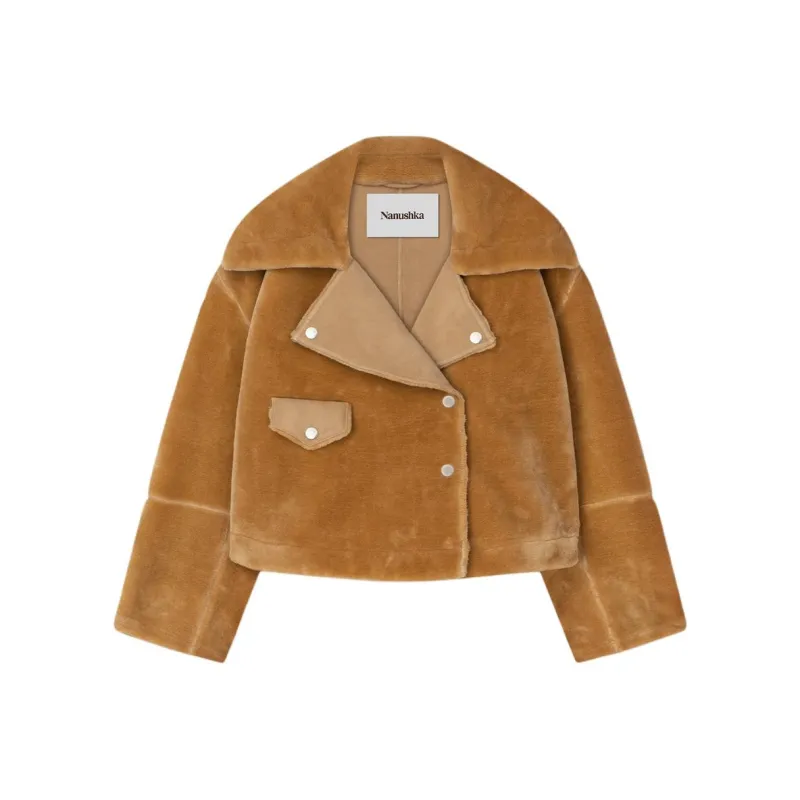 NANUSHKA Jackets Coats Women's Brown-0