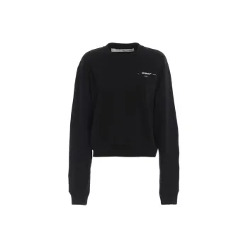OFF-WHITE Sweatshirt Regular Fit Women's Black