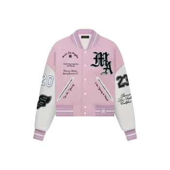 AMIRI Oversized Varsity Jacket 'Pink'