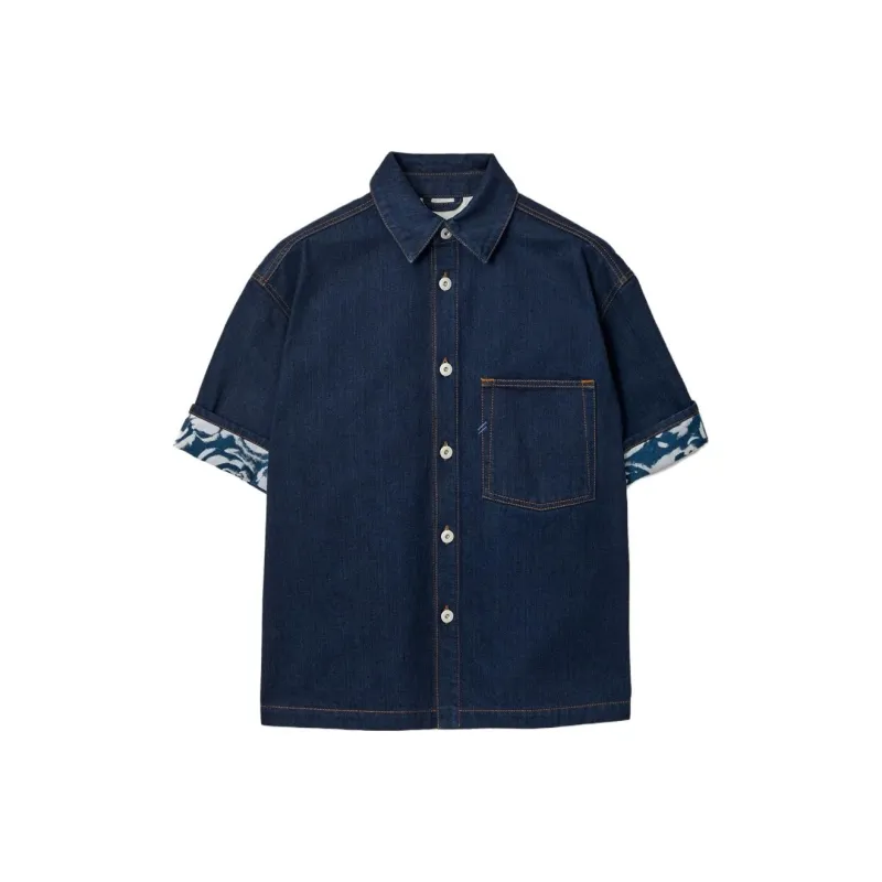Burberry Denim Shirts 'Indigo Blue'-0
