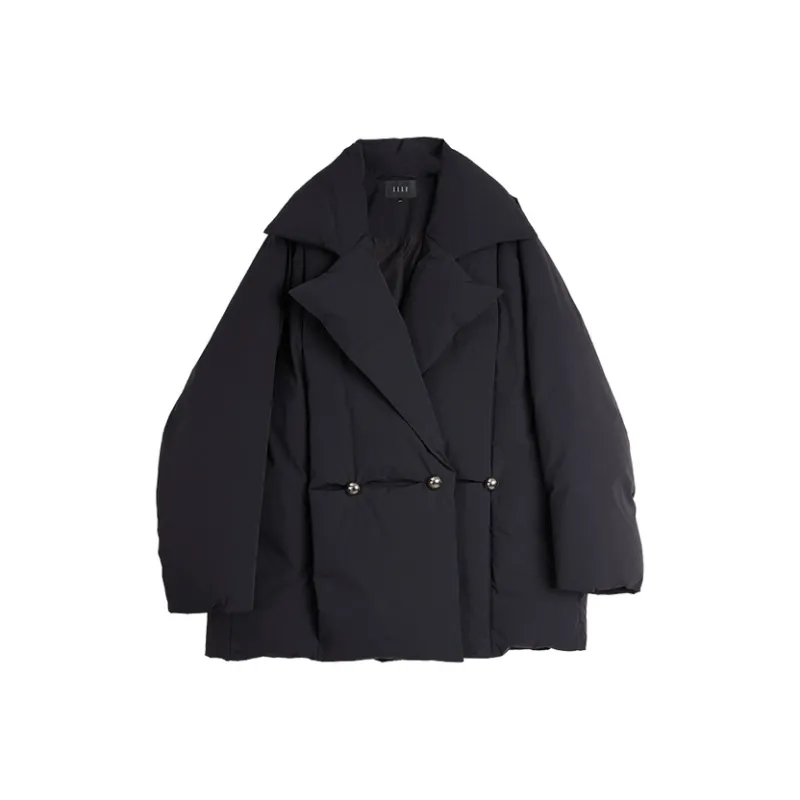 ELLE Down Jackets Women's Black-0