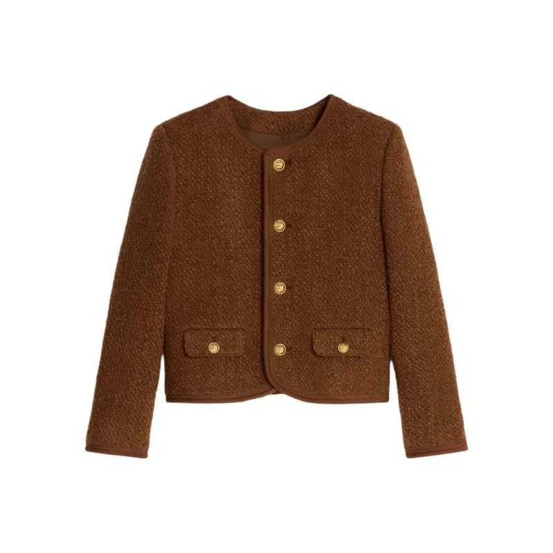 CELINE Chelsea Jacket In Mohair Wool Tweed-0