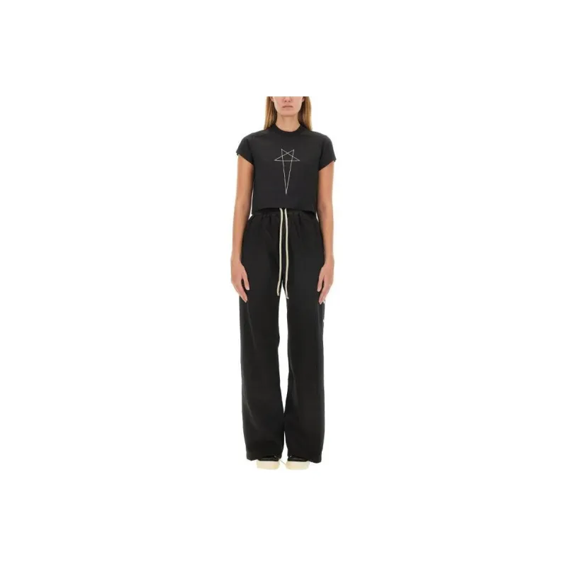 Rick Owens DRKSHDW Crewneck Cropped Top-0