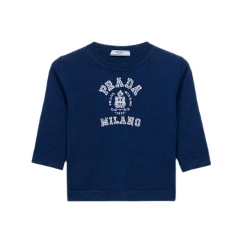 PRADA Logo intarsia Cashmere Jumper