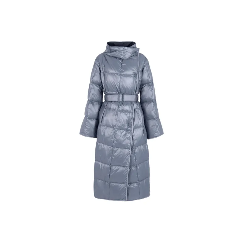 EMPORIO ARMANI Asv Water repellent Recycled nylon Reversible Long Down Jacket-0