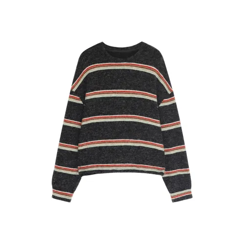 REAL EASY Knitwear Women's Colorful Strips