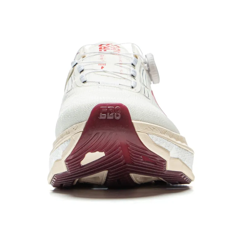 LiNing Liuliu 8 PRO Cushioning, Slip Resistant, And Abrasion Resistant Low Top Carbon Plate Running Shoes Men's Ecru-4
