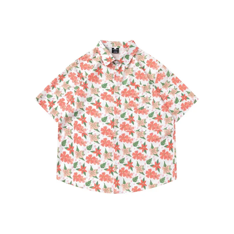 Flowers In Water Shirt Unisex White-0