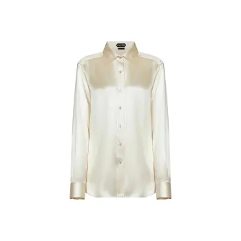 TOM FORD Fluid Charmeuse Satin Shirt