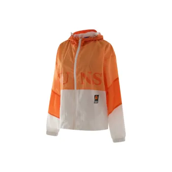 NBA Multicolor Hooded Casual Sports Loose Fit Jackets & Coats Women's Orange