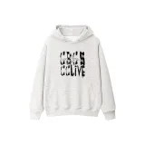 White Gray Fleece-Lined
