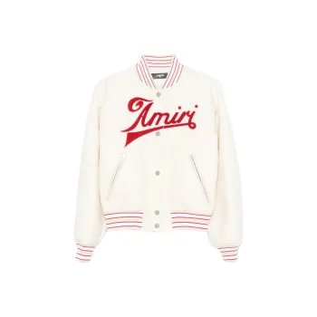 AMIRI Varsity Jacket 'Alabaster'