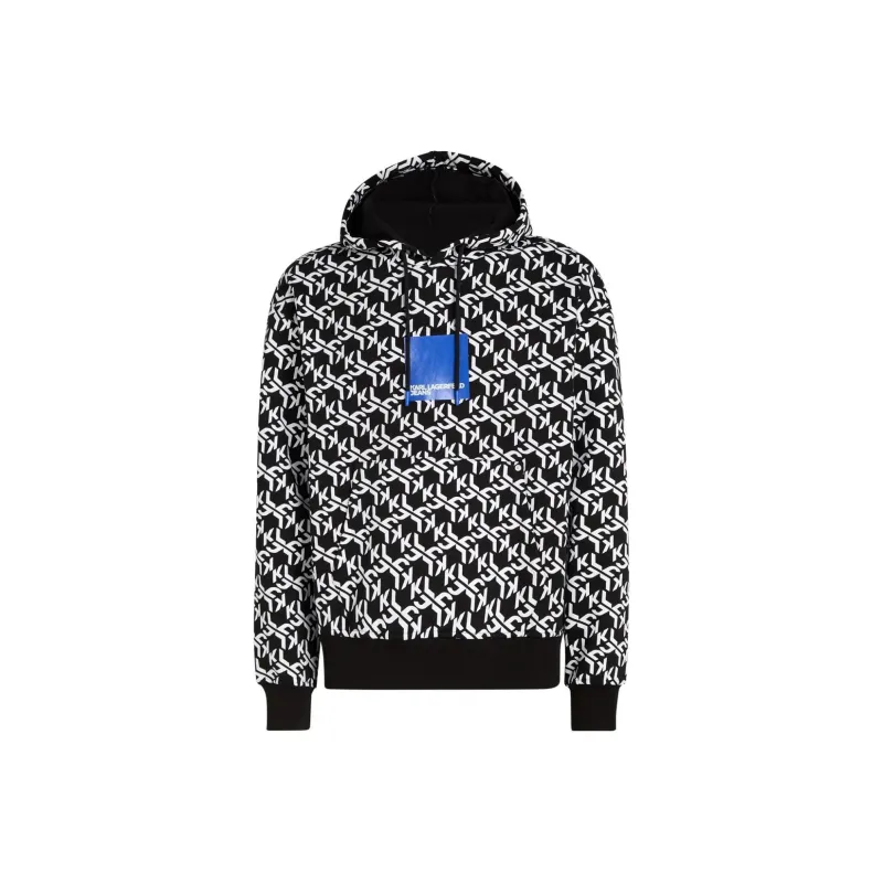 KARL LAGERFELD / Karl Lagerfeld Jeans Monogram Pattern Hoodie-0