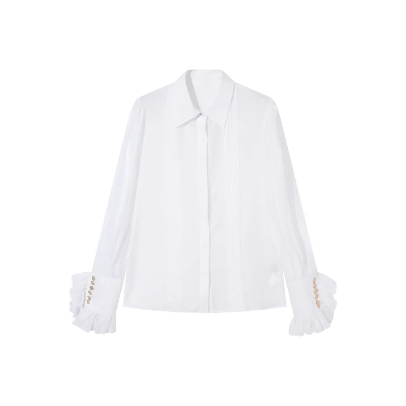 Ouyang Shirts Women's White-0