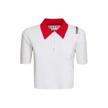 MARNI Short Sleeve Polo 'White'