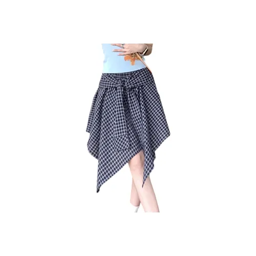 FLIM Casual Short Skirts Women's Blue