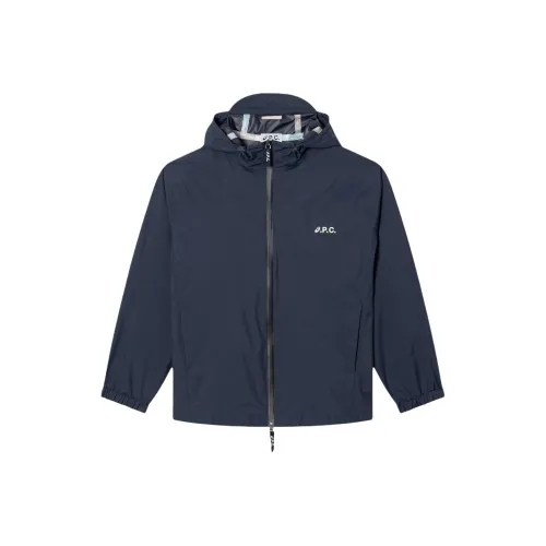 Asics X Apc Meadow Jacket Dark Navy Blue