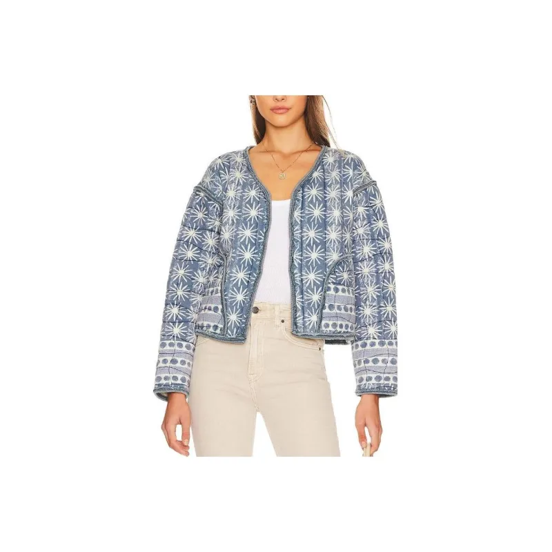 FREE PEOPLE Jackets Women's Blue-0