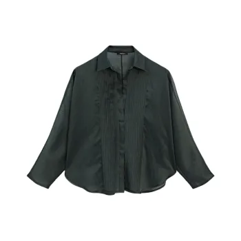 Massimo Dutti Shirt Women's Dark Green