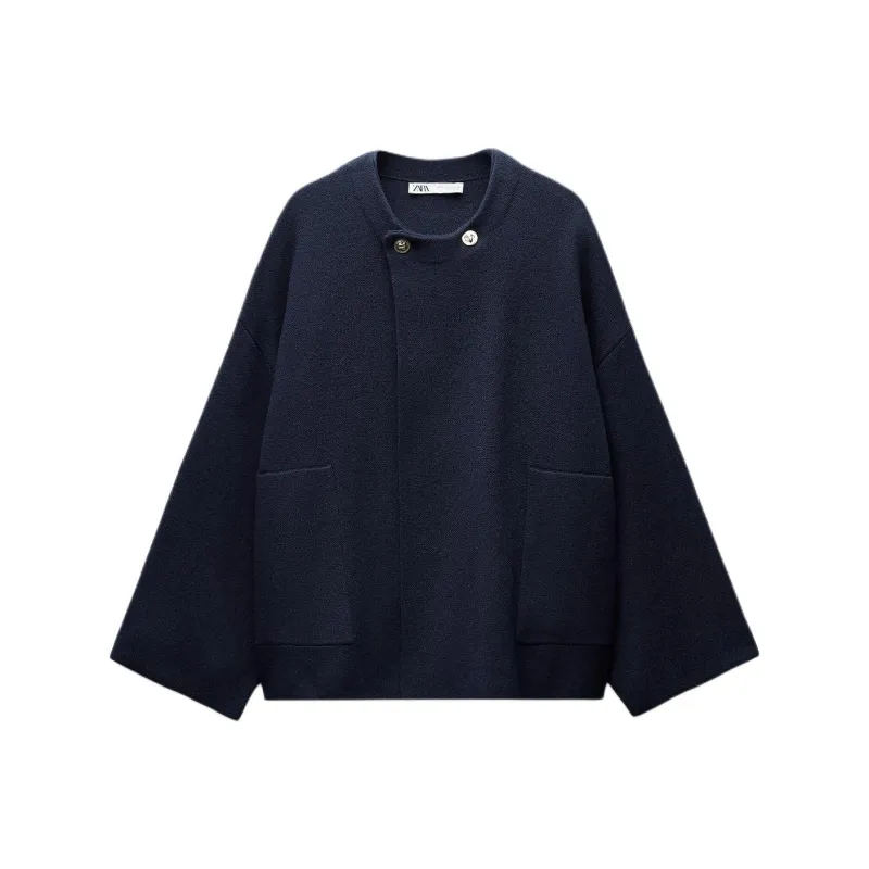 ZARA Jackets Coats Women's Sea Blue-0