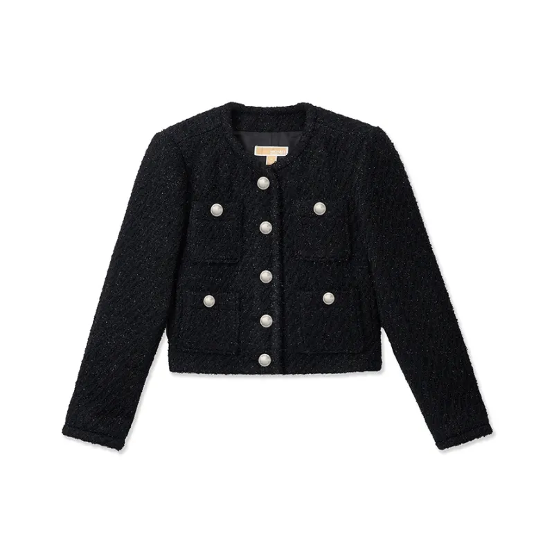 MICHAEL KORS Metallic Tweed Jacket-0
