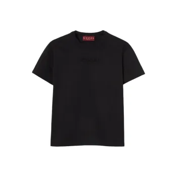 GUCCI 3d logo Cotton T shirt