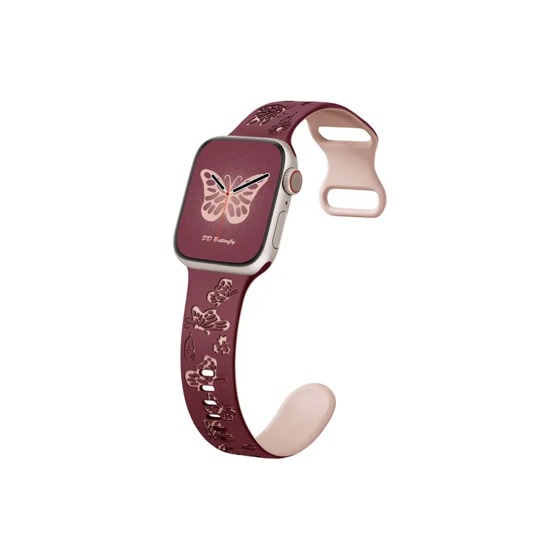 SOUTU Watch Band Apple Compatibility 38/40/41MM / 42/44/45/49MM Silicone Material-7