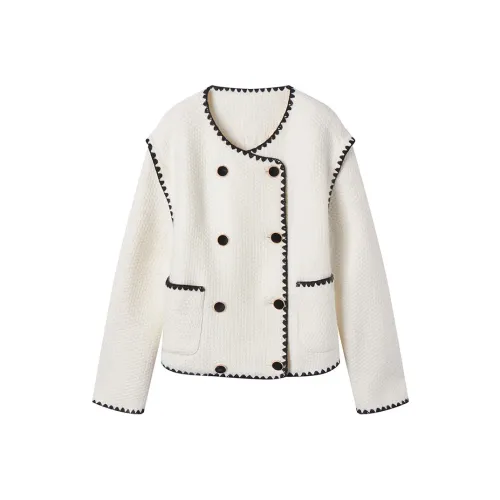 DIALOGUE Down Jacket Women's Cream White