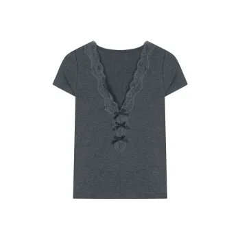 HEISU T Shirt Women's Dark Gray