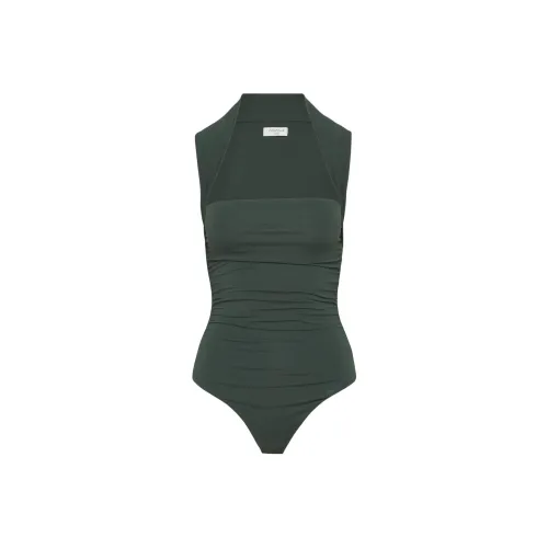 ARITZIA Aritzia Contour Flourish Bodysuit Bodysuits Women's Scarab/Scarab Beetle Color
