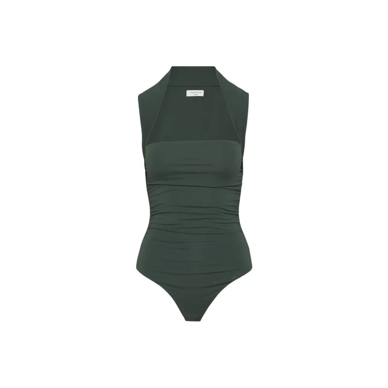 ARITZIA Aritzia Contour Flourish Bodysuit Bodysuits Women's Scarab/Scarab Beetle Color-0