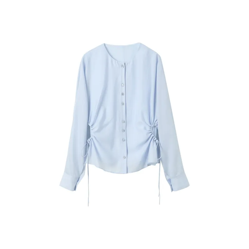 3COLOUR Shirts Women's Sky Blue-0