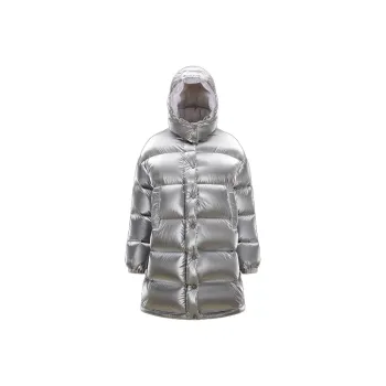 Moncler Down Jacket Winter Women's Silver