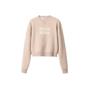 MIU MIU Cashmere Sweater Women's Sandy Beige