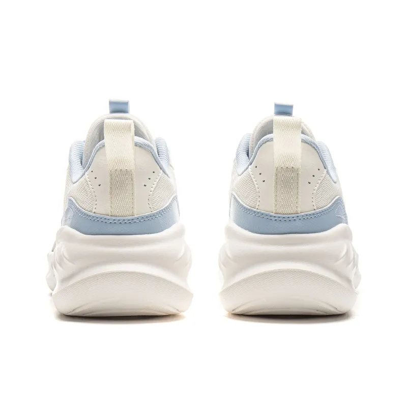 LiNing Cushioning, Abrasion Resistant, Breathable, Lightweight Low Top Sprint Running Shoes Women's White Blue-5