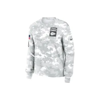 Nike Kansas City Chiefs Salute To Service Edge Lockup Women's Nike Dri FIT Nfl Long Sleeve T Shirt