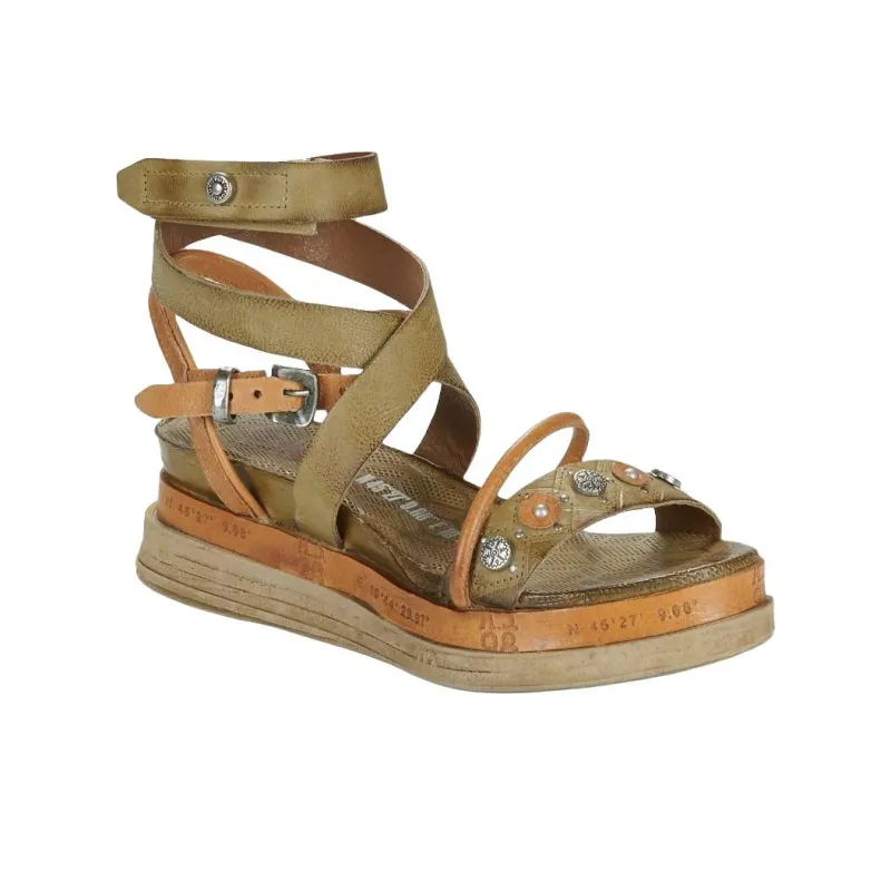 AirStep LAGOS Roman Sandals 5cm Women's Green-3