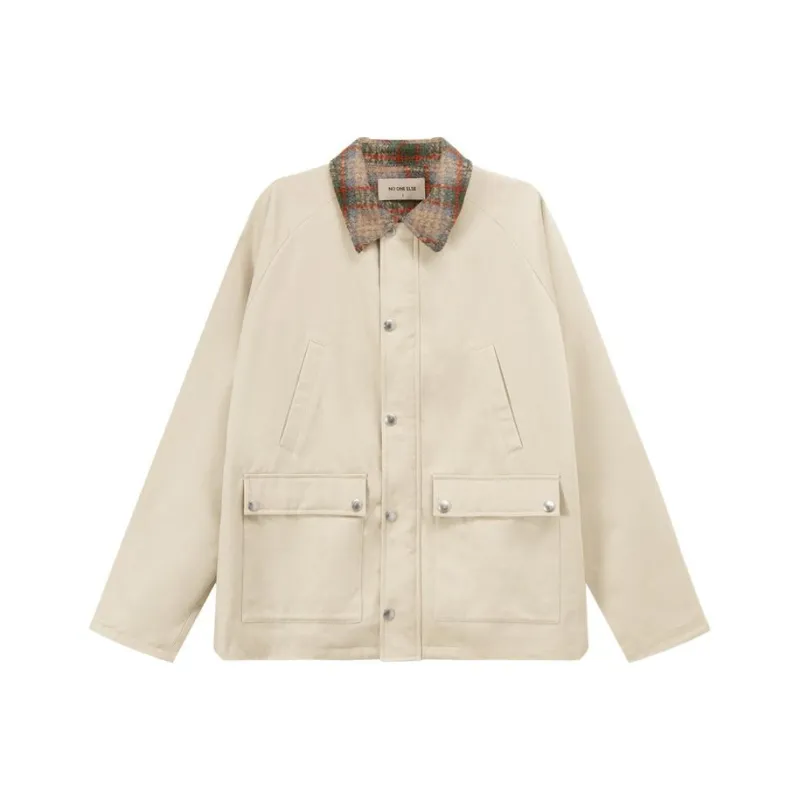 NO ONE ELSE Jackets Coats Unisex White Apricot-0