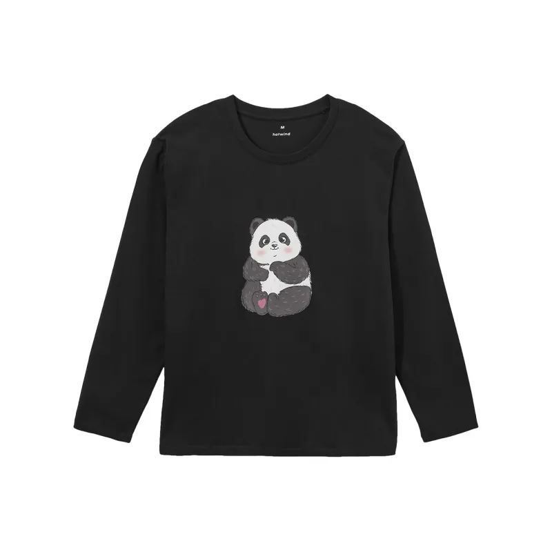 Hotwind Panda Collection T Shirt Women's-0