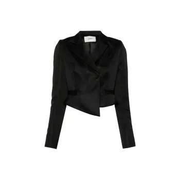 COPERNI Cropped Satin Blazer