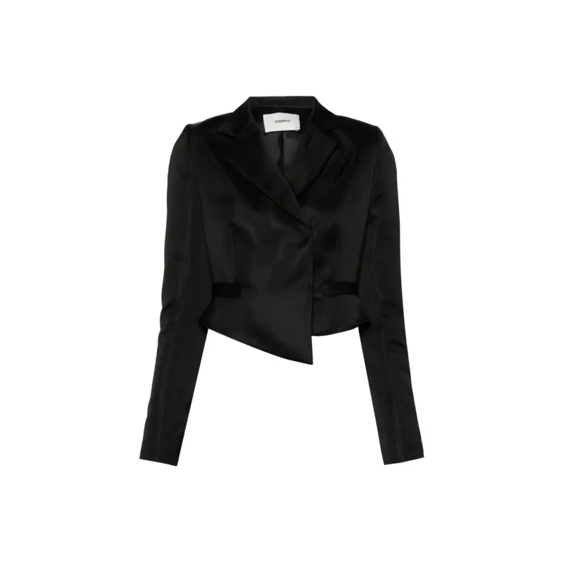 COPERNI Cropped Satin Blazer-0