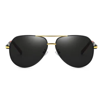 Thunder Pailong Alloy PC Aviator Sunglasses Men's Black, Silver, Gold