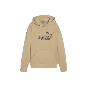 PUMA ESS+ ANIMAL Women's Hoodie Sweatshirt Women's Khaki
